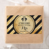 Mini Champagne Label Gothic Dusche Gefallen (Insitu)