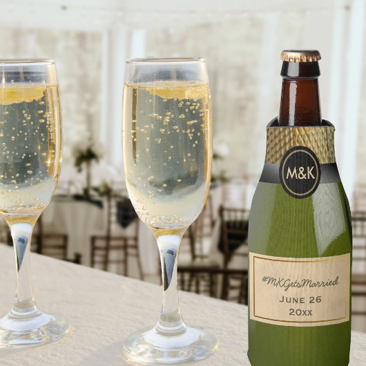 Mini Champagne Wedding Flasche Cooler Flaschenkühler