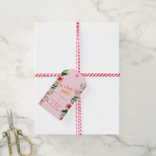 Mini-Champagner-Baby Geschenkanhänger (Mit Garn)