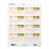 Mini Champagner Flasche Etikett Sonnenblumen Gebur (Vorne)