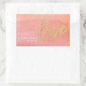 Mini-Champagner-Flaschenetikett, Etikett für Hochz Rechteckiger Aufkleber (Tasche)