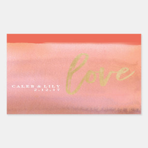 Mini-Champagner-Flaschenetikett, Etikett für Hochz Rechteckiger Aufkleber