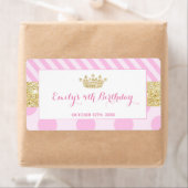 Mini Champagner Flaschenlabel Prinzessin Geburtsta (Insitu)