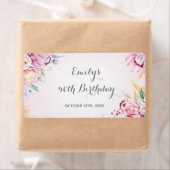 Mini Champagner Flaschenschild Blumengeburt (Insitu)