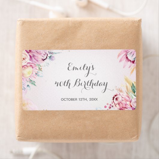 Mini Champagner Flaschenschild Blumengeburt (Insitu)