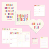 Mini Checklist farbenfroh Post-it Klebezettel