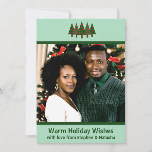 Mini Christmas Forest Foto Urlaubkarte Feiertagskarte