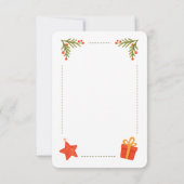 Mini Christmas Sticker Set – Festive Holiday Sayin Dankeskarte (Rückseite)