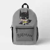 Mini Classic Batman Sketch Bedruckter Rucksack (Vorderseite)