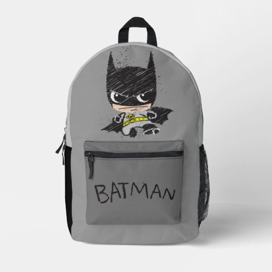 Mini Classic Batman Sketch Bedruckter Rucksack (Vorderseite)