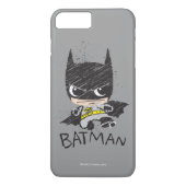 Mini Classic Batman Sketch Case-Mate iPhone Hülle (Rückseite)