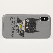 Mini Classic Batman Sketch Case-Mate iPhone Hülle (Rückseite (Horizontal))