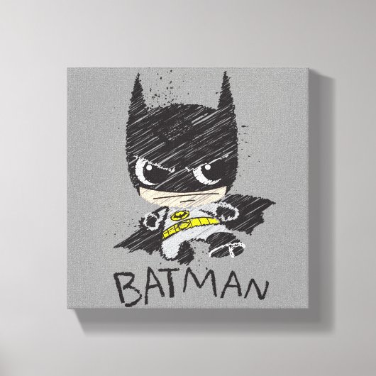 Mini Classic Batman Sketch Leinwanddruck (Vorderseite)
