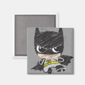 Mini Classic Batman Sketch Magnet (Vorderseite/Rückseite)