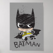 Mini Classic Batman Sketch Poster (Vorne)