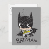 Mini Classic Batman Sketch Postkarte (Vorne/Hinten)