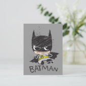 Mini Classic Batman Sketch Postkarte (Stehend Vorderseite)