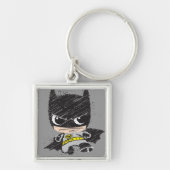 Mini Classic Batman Sketch Schlüsselanhänger (Vorne)