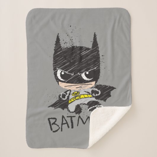 Mini Classic Batman Sketch Sherpadecke (Vorderseite)