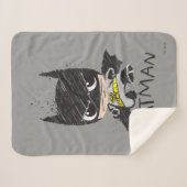Mini Classic Batman Sketch Sherpadecke (Vorderseite (Horizontal))