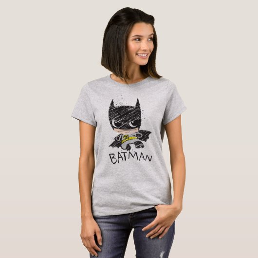 Mini Classic Batman Sketch T-Shirt (Vorne ganz)
