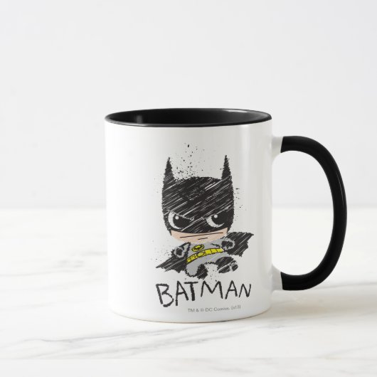 Mini Classic Batman Sketch Tasse (Rechts)