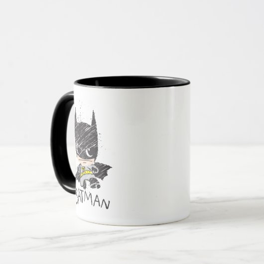 Mini Classic Batman Sketch Tasse (Vorderseite Links)