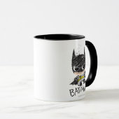 Mini Classic Batman Sketch Tasse (VorderseiteRechts)