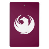 Mini-Clip-Board mit der Flagge von Phoenix, Arizon Mini Klemmbrett (Rückseite)