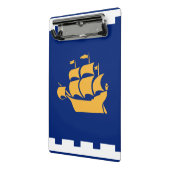 Mini-Clip-Board mit der Flagge von Quebec City Mini Klemmbrett (Gewinkelt2)