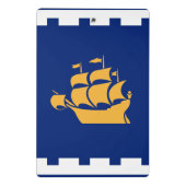 Mini-Clip-Board mit der Flagge von Quebec City Mini Klemmbrett (Rückseite)