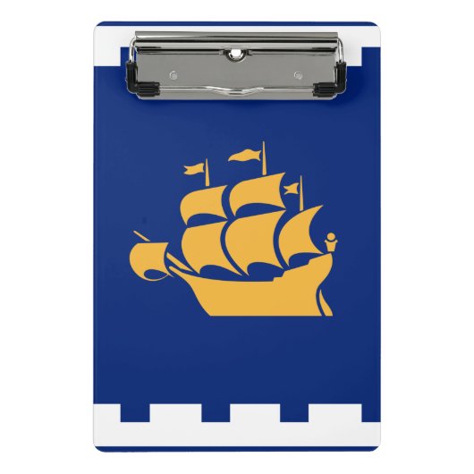 Mini-Clip-Board mit der Flagge von Quebec City Mini Klemmbrett (Vorderseite)