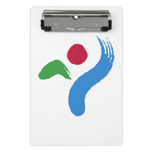 Mini-Clip-Board mit der Flagge von Seoul, Südkorea Mini Klemmbrett