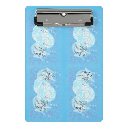 Mini Clipboard Abstrakt Art Wind Klemmbrett (Vorderseite)