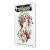 Mini-Clipboard Frauen mit Rosenkranz Mini Klemmbrett (Gewinkelt2)