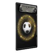Mini Clipboard-Fußball-Ball Klemmbrett (Schrägansicht)