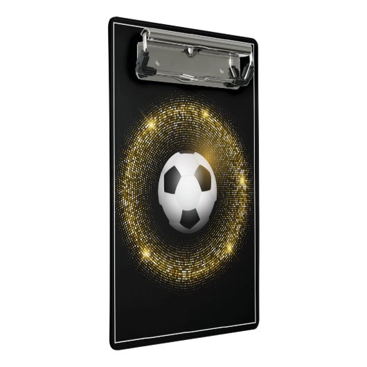 Mini Clipboard-Fußball-Ball Mini Klemmbrett (Schrägansicht)