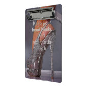 Mini Clipboard Kopf Ferse, und Standards, Hoch! Mini Klemmbrett (Gewinkelt2)