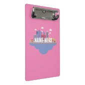 Mini Clipboard Logo Stadt Klemmbrett (Schrägansicht)