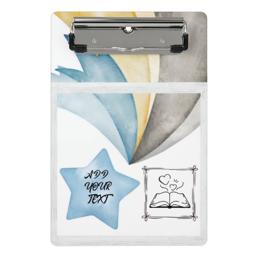 Mini Clipboard – Personalize Your Notes Anywhere Mini Klemmbrett (Vorderseite)