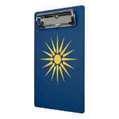 Mini clipboard with flag of Macedonia, Greece Klemmbrett (Gewinkelt2)