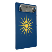 Mini clipboard with flag of Macedonia, Greece Klemmbrett (Schrägansicht)