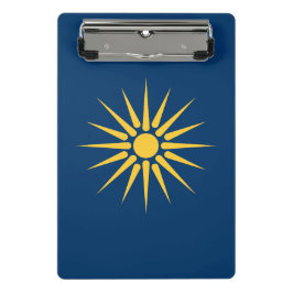 Mini clipboard with flag of Macedonia, Greece Klemmbrett