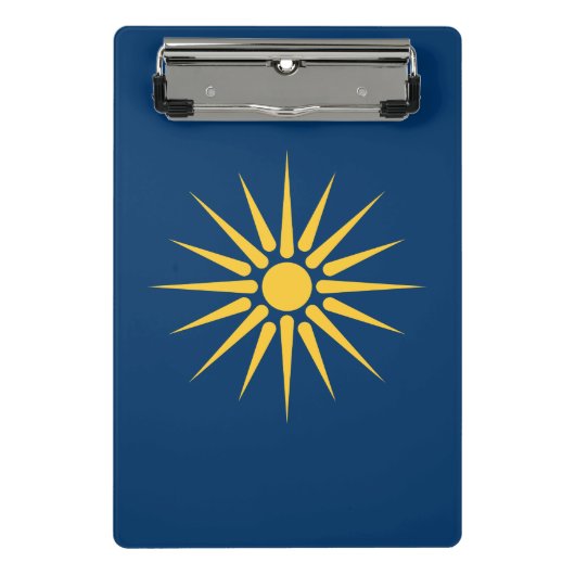 Mini clipboard with flag of Macedonia, Greece Klemmbrett (Vorderseite)