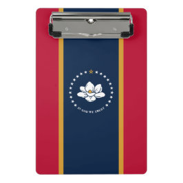 Mini clipboard with flag of Mississippi, USA Klemmbrett