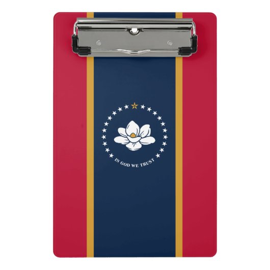 Mini clipboard with flag of Mississippi, USA Klemmbrett (Vorderseite)