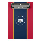Mini clipboard with flag of Mississippi, USA Mini Klemmbrett (Vorderseite)