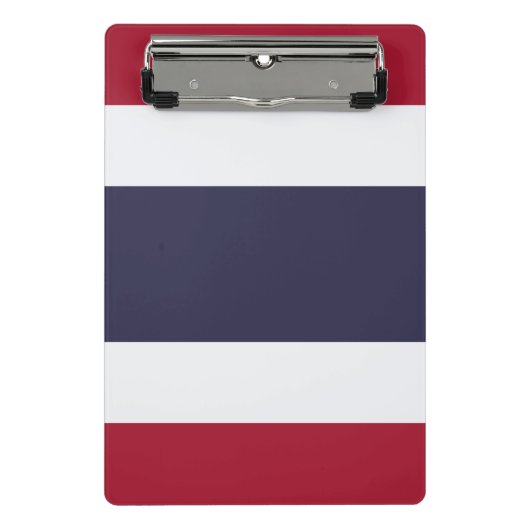 Mini clipboard with flag of Thailand Klemmbrett (Vorderseite)