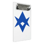 Mini clipboard with flag of Toyota City, Japan Klemmbrett (Schrägansicht)