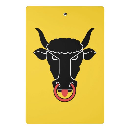 Mini clipboard with flag of Uri, Switzerland Mini Klemmbrett (Rückseite)